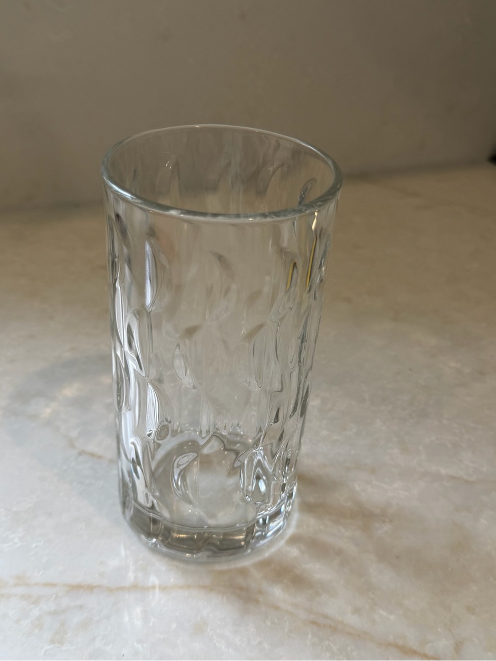 Clear Textured Highball Glass - Unbranded
